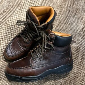 LUCCHESE SPORT Brown Leather lace-up work boots Women's Size 7.5 B S5015